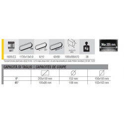 Femi Scie à ruban 1600W 1735 mm diamètre de coupe max. 152mm SN205 XL Kobleo