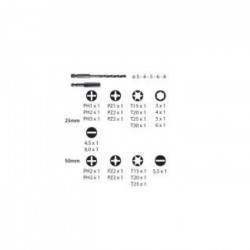 Leman Coffret embouts et forets métal Leman 1/4" 30 pièces Kobleo