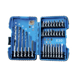 Leman Coffret embouts et forets bois Leman 1/4" 30 pièces Kobleo