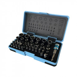 Leman Coffret douilles 1/4" avec embouts inox Leman 45 pièces Kobleo