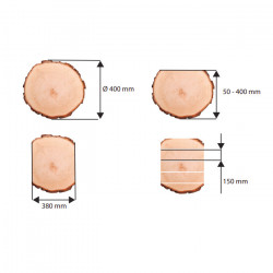 Leman Scie à grume Leman SAG400 400mm 2200W Kobleo