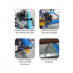 Leman Scie à grume Leman SAG400 400mm 2200W Kobleo