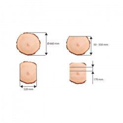 Leman Scie à grume thermique Leman SAG660 660mm 15CV Kobleo