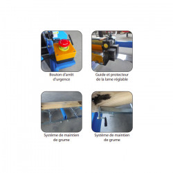 Leman Scie à grume thermique Leman SAG660 660mm 15CV Kobleo