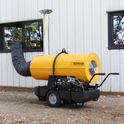 Sovelor Chauffage à air pulsé mobile au fuel Sovelor HPV MAX puissance réglable Kobleo