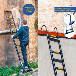 Hoström Echelle téléscopique Telescova8+ Kobleo