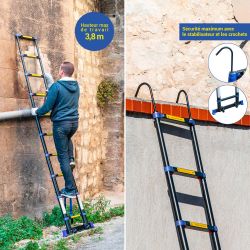 Hoström Echelle téléscopique Telescova9+ Kobleo