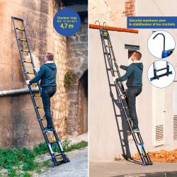 Hoström Echelle téléscopique Telescova12+ Kobleo