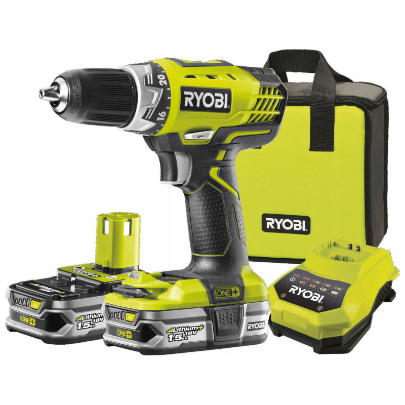 Ryobi Ryobi - Perceuse visseuse 18V Lithium+ 1,5Ah 2 vitesses - RCD18022L Kobleo