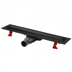 Wirquin Caniveau de douche Wirquin VENISIO SLIM+ Black L500mm D40mm Kobleo