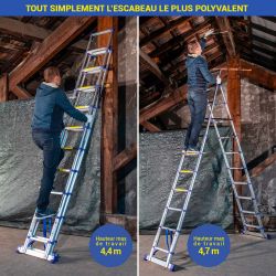 Hoström Escabeau télescopique Extendact11 Kobleo