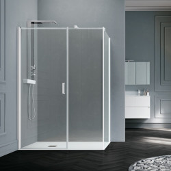 Samo Porte douche pivotante paroi fixe ligne 137-141cm Droite POLARIS Kobleo