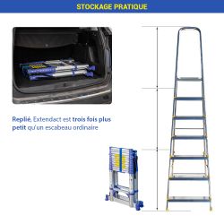 Hoström Escabeau télescopique Extendact12 Kobleo