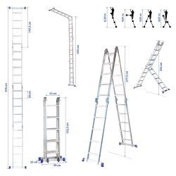 Hoström Echelle articulée Stavalance4x5 Kobleo