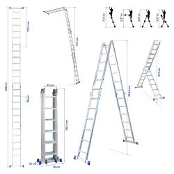 Hoström Echelle articulée Stavalance4x6 Kobleo