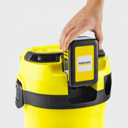 Karcher Aspirateur eau et poussières à batterie Karcher WD 3-18 machine seule Kobleo