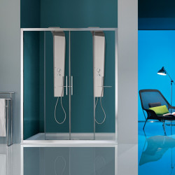 Samo Porte douche coulissante 4 panneaux 176-182cm EUROPA Kobleo