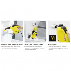 Karcher Nettoyeur vapeur Karcher SC1 1200W 3bar cuve 0,2L Kobleo