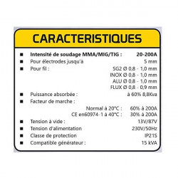 Stanley Poste à souder Stanley Vip Multi 200 Mma Mig 200A Kobleo Stanley Poste à souder Stanley Vip Multi 200 Mma Mig 200A Kobleo