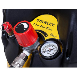 Stanley Compresseur d'air Stanley D200/10/24V 1,5HP 24L 10bar cuve verticale Kobleo Stanley Compresseur d'air Stanley D200/10/24V 1,5HP 24L 10bar cuve verticale Kobleo