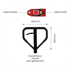 Stockman Transpalette manuel Stockman AC25CBVEL capacité 2,5 tonnes 1150x520mm Kobleo