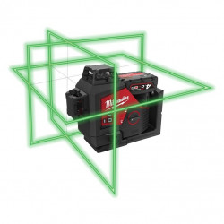 Milwaukee Laser vert 3 lignes 360° Milwaukee M12 3PL-401C Li-Ion 12V 4Ah coffret Kobleo