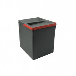 Emuca Poubelle 8198123 pour tiroir de cuisine Recycle plastique gris anthrac Kobleo