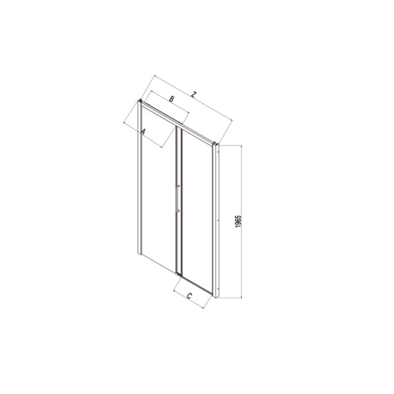 Samo Porte douche coulissante 2 panneaux 166 171cm Droite EUROPA SP Kobleo Samo Porte douche coulissante 2 panneaux 166 171cm Droite EUROPA SP Kobleo