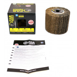 Fartools Brosse à lamelles abrasives Fartools A36 pour poncer surfaces planes Kobleo Fartools Brosse à lamelles abrasives Fartools A36 pour poncer surfaces planes Kobleo