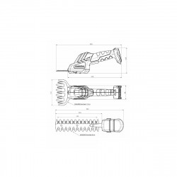 Metabo Sculpte-haie et cisaille Metabo PowerMaxx SGS 12 Q Li-Power 12V 2Ah Kobleo