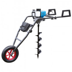 Leman Tarière brouette thermique Leman LOTAR053 52cm3 2 temps à essence Kobleo