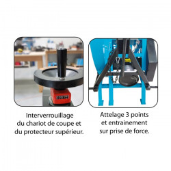 Leman Ponceuse brosseuse à rouleau Leman PON560 1500W ponçage 560mm maxi Kobleo