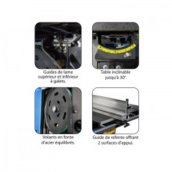 Leman Scie à ruban Leman SRU601T 4000W 400V hauteur de coupe maxi 370mm Kobleo