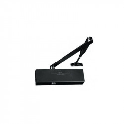 Outillage Online Ferme-porte GR200115 avec frein d'ouverture bras standard noir Kobleo Outillage Online Ferme-porte GR200115 avec frein d'ouverture bras standard noir Kobleo