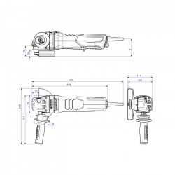 Metabo Meuleuse d'angle Metabo WEPBA 19-125 Q DS M-Brush 1900W D125mm Kobleo
