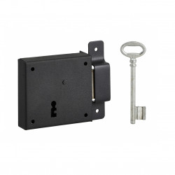 Thirard Serrure Thirard horizontale en applique droite 85x76mm noir 1 clé Kobleo