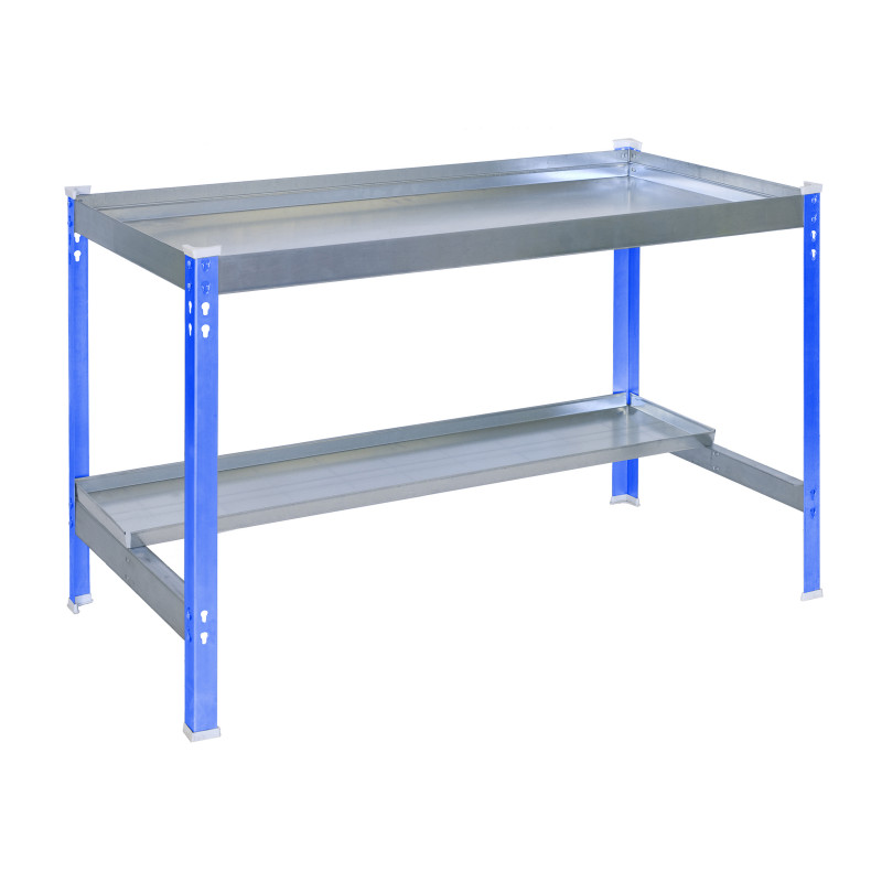 Simon Rack Table de préparation Simon Rack Simongarden Desk 1500x600mm bleu galva Kobleo