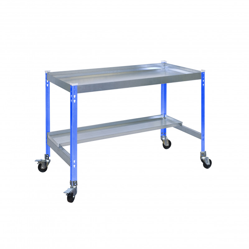 Simon Rack Table de préparation Simon Rack SIMONGARDEN DESK MOB 120x60cm bleu galva Kobleo