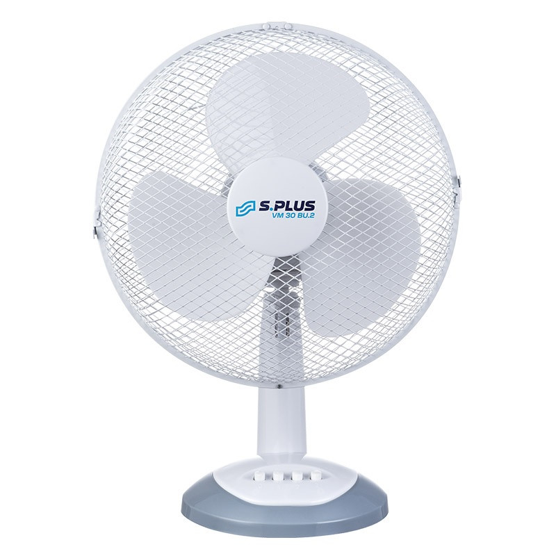 Splus Ventilateur de bureau S.PLUS VM 30 BU.2 40W D34cm 3 allures Kobleo