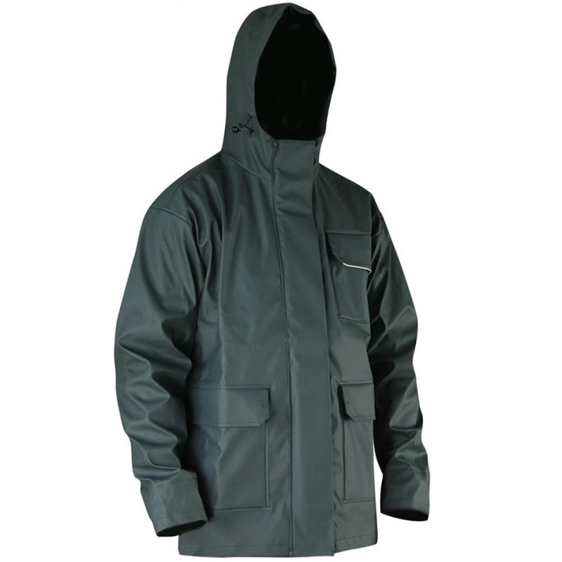 Veste de pluie LMA 2055 ORAGE taille 7 kaki foncé imperméable Kobleo