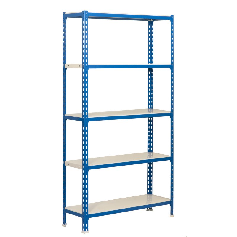 Simon Rack Etagère Simon Rack Simonclick 5/300 bleu blanc 5 niveaux 180x90x30cm Kobleo