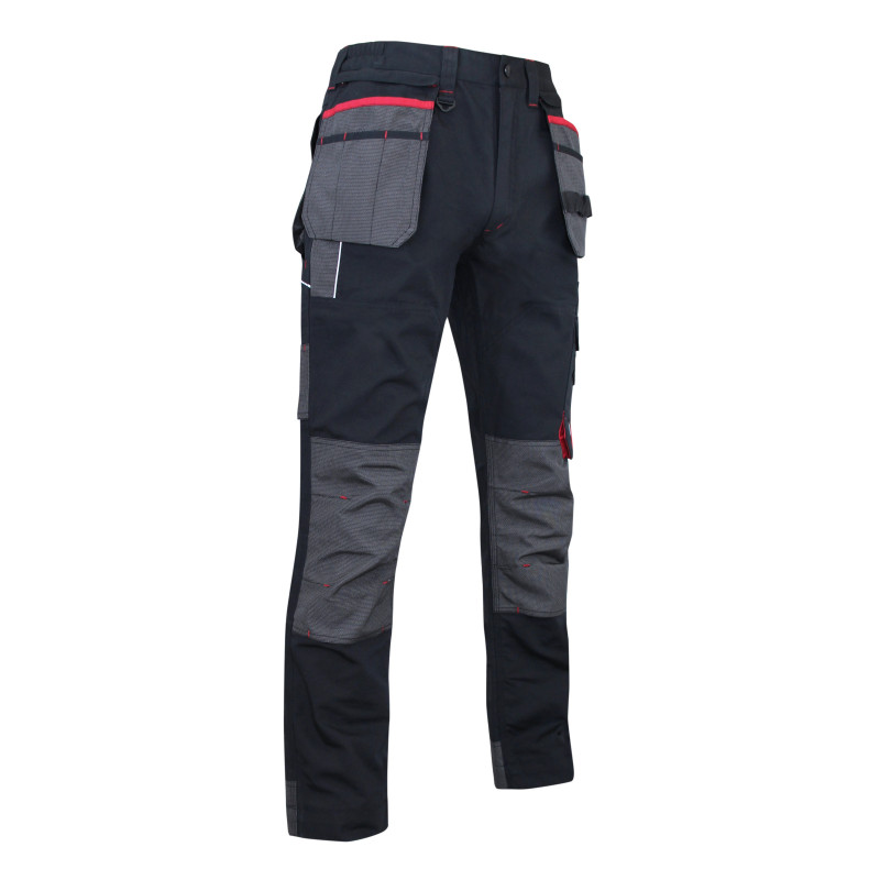 Pantalon LMA 1378 MINERAI taille 52 noir avec poches outils amovibles Kobleo