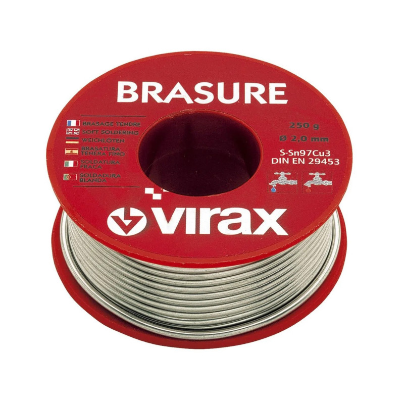 Virax Brasure tendre Virax 528346 D2mm 250g Kobleo