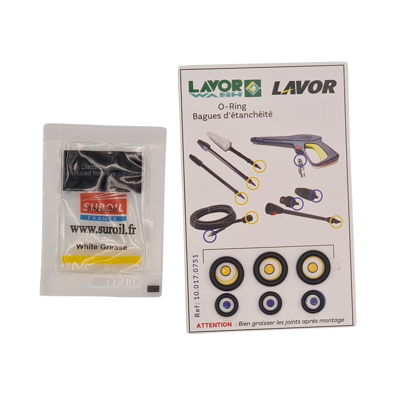 Lavor Kit joints Lavor pour accessoires NHP avec graisse 3g Kobleo