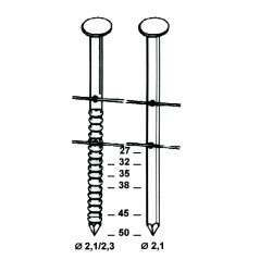 Alsafix Cloueur pneumatique Alsafix C 21/50 P1 capacité 400 pointes 32 à 50mm Kobleo