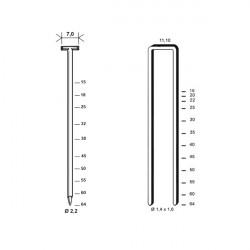 Alsafix Agrafeuse-cloueuse Alsafix 10T/65 P1 capacité 150 de 35-64mm et 32-64mm Kobleo
