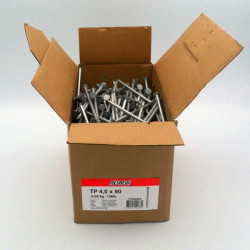 Alsafix 5 kg de pointes Alsafix TP HDG 4,0x90mm tête plate lisse galvanisée Kobleo