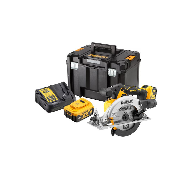 DeWalt Scie circulaire DeWalt DCS565P2-QW XR 18V 5Ah 2 batteries 165mm Kobleo