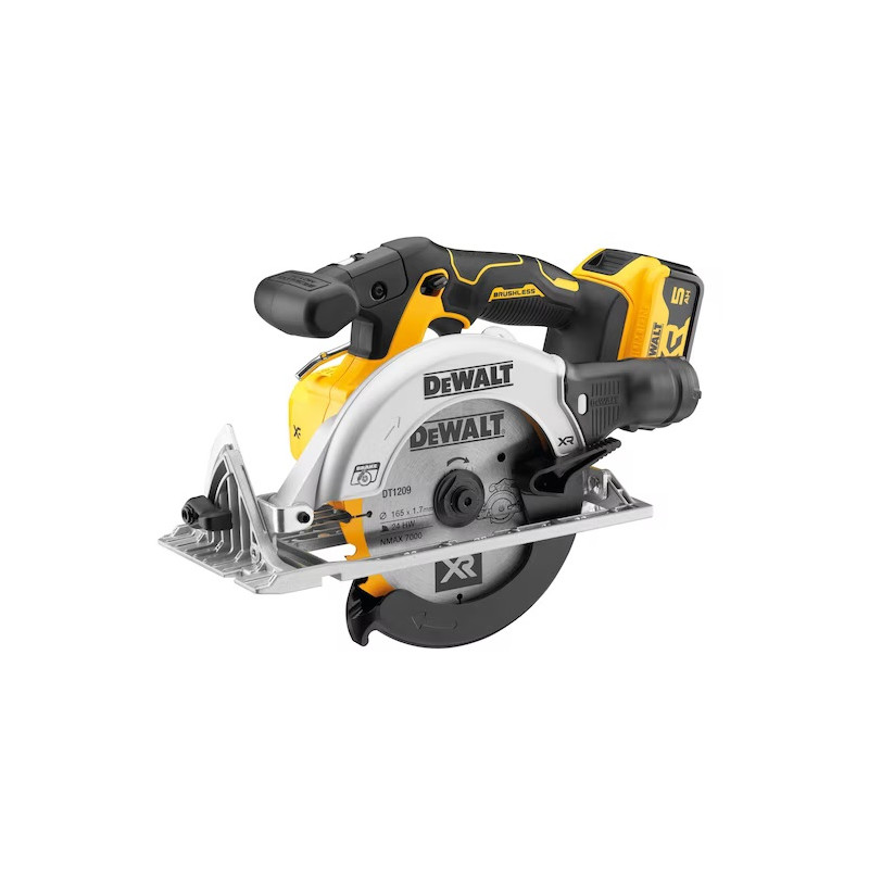 DeWalt Scie circulaire DeWalt DCS565P2-QW XR 18V 5Ah 2 batteries 165mm Kobleo DeWalt Scie circulaire DeWalt DCS565P2-QW XR 18V 5Ah 2 batteries 165mm Kobleo