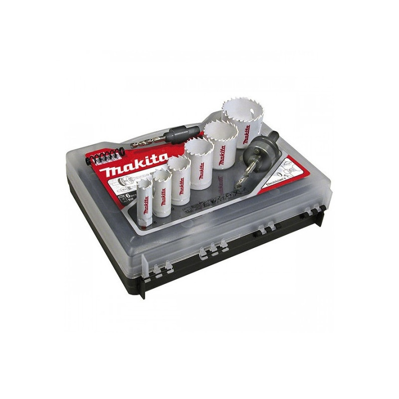 Makita Coffret de scies trépans Makita D-47139 6 pièces D20 à 65mm Kobleo